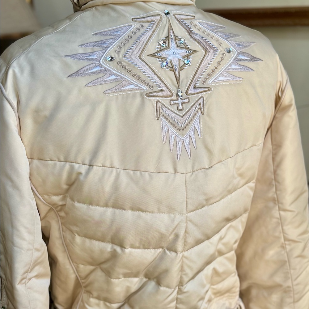 NWT BOGNER Down Jacket With Swarovski Crystals, Designed By Goan Thylmann